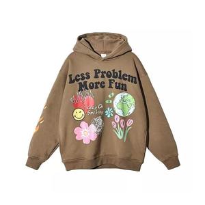Custom Brand Logo Heat-Transfer Printed Eco-Friendly 460g French Terry Washed <b>Zip</b>-Up Hoodie 100% Cotton Boxy Fit Winter Men - Product Image 3