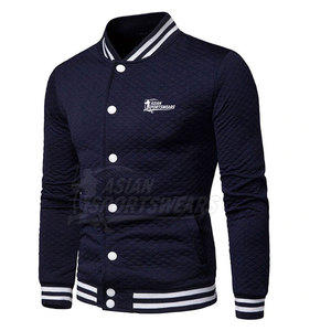 Chaqueta Varsity para Hombre, Estilo Clásico, Tejido de Lana, Logotipo Frontal, Transpirable, Ecológica, para Ropa de Invierno Informal - Product Image 2