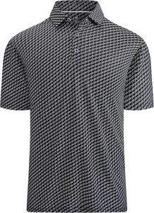 Chemise de golf vintage pour homme, 100 % coton, col brodé, manches courtes, anti-plis, imprimée, style américain - Product Image 2