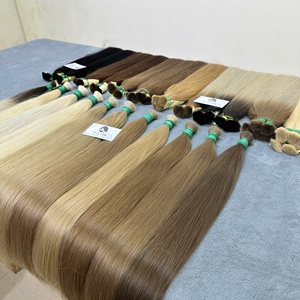 ผมต่อเวียดนามแท้ 100% เกรด 12A คุณภาพสูง แบบตรง # ผู้จำหน่ายผมแท้ 100% สี 613 แบบไม่ผ่านการแปรรูป - Product Image 4