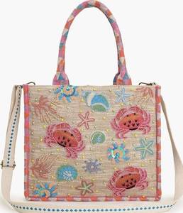 Hermosa Bolsa de Mano Bordada a Mano con Cuentas para Mujer, con Elegante Arte Floral e Intrincado Bordado Decorativo con Cuentas - Product Image 3