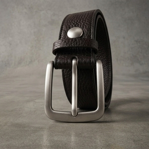 <b>Mens</b> Exlcusive Pin Buckle Leather <b>Belt</b> OEM Stud Real <b>Western</b> Leather <b>Belt</b> Custom Fashion Full Grain Leather <b>Belt</b> for <b>Men</b> - Product Image 1