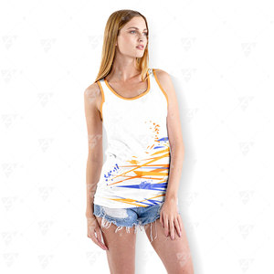 Camiseta sin Mangas Personalizada para Hombre, Talla Grande, Transpirable, Ecológica, de Secado Rápido, Poliéster/Algodón, Estampada o Lisa, Cuello Redondo, 220g, para Entrenamiento de Verano - Product Image 2