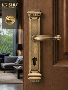 Premium EXITE Brass Mortice <b>Door</b> Handle Matte Brush Antique Finish Heavy Duty Lever Eco-Friendly Easy Installation Kitchen Home - Product Image 4