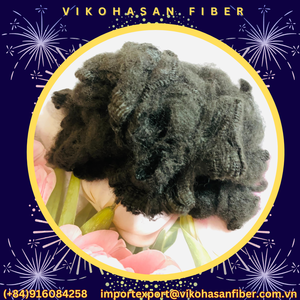 High Quality 6D Fineness SD Black Recycled Polyester <b>Staple</b> Fiber 6D Solid Style Spinning for Filling Material Low Price - Product Image 4