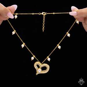 PRAO Collier Coeur en Cristal Anti-ternissement et Bijoux Élégants - Product Image 2
