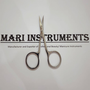 Ciseaux à cuticules en acier inoxydable allemand de 3,75 pouces, finition miroir, pour la manucure, la beauté des ongles, utilisation en salon de beauté, outils pour les ongles - Product Image 5