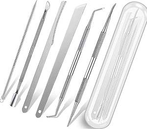 Kit de Herramientas de Acero Inoxidable Quirúrgico de Alta Calidad para Uñas Encarnadas, Reutilizable, de Doble Uso, para Limpieza y Tratamiento de Uñas, Kit de Herramientas de Manicura - Product Image 1