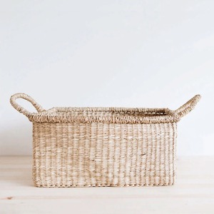 Panier en jonc de mer tressé à la main, panier de rangement artisanal, vente en gros, écologique, fabriqué au Vietnam - Product Image 3
