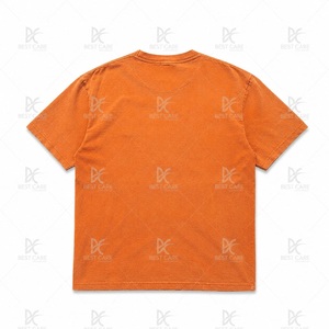 Camiseta Personalizada para Hombre, Estilo Oversize, con Bordado Desgastado, 100% Algodón, Cuello Redondo, Estilo Vintage, Ropa Urbana, OEM ODM - Product Image 2