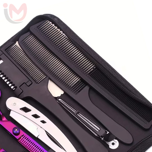 Professional Stainless Steel High Quality Durable Hair Scissors Cutting Shears Thinning Hairdressing <b>Razors</b> Comb <b>Set</b> Salon - Product Image 2