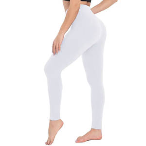 Leggings en satin taille haute pour femmes, doux, moulants, effet ventre plat, fitness, personnalisables, 23 couleurs, vente en gros et en vrac pour le yoga - Product Image 4