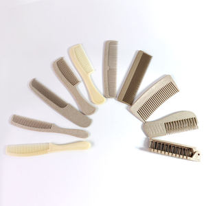 Peine de Pelo Portátil de Plástico de Almidón de Maíz Ecológico Personalizado, Azul Claro, Sencillo y Moderno, para Salón de Belleza - Product Image 4