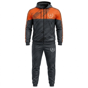 ชุดวอร์มผู้ชายผ้าโพลีเอสเตอร์ทนทาน แห้งเร็ว ระบายอากาศได้ดี ชุดกีฬาแบบสั่งทำพิเศษ ผลิตด้วยระบบ OEM - Product Image 1