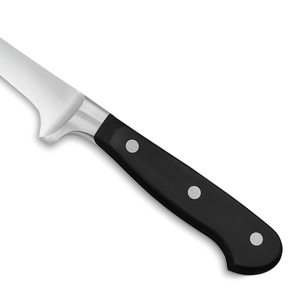 Cuchillos profesionales para filetear de 7 pulgadas, hoja curva afilada de acero inoxidable con mango ergonómico negro de triple remache para filetear pescado - Product Image 5