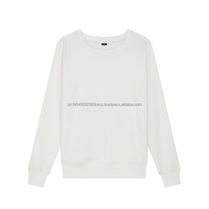 600g vente en gros unisexe coton à manches longues pull poids lourd uni blanc hommes surdimensionné goutte épaule à capuche - Product Image 4