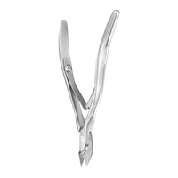 EXPERT-100 (9 mm) Pince à cuticules à manche courbé STALEKS Pro, finition mate, outils de manucure et nail art