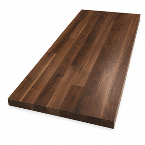 Solid Walnut Countertop 48x25x1 Inch Wood Kitchen <b>Island</b> Top Smooth Durable Surface Rustic Design Solid Wood Countertop - Product Image 1