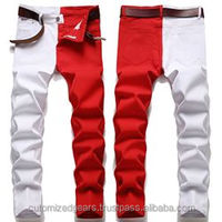 Nuevos Jeans Rectos de Hombre, Corte Slim Fit, con Parches Elásticos y Decoración de Remaches, Estilo Hip Hop, 10 Colores Disponibles