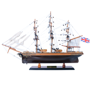Modelo de Barco de Madera Pintado Cutty Sark de 50 cm con Base de Exhibición, Decoración de Lujo para el Hogar/Oficina, Artesanía Náutica Hecha a Mano, Regalo - Product Image 1