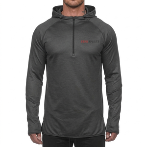<b>Men</b> Gym Fitness Hoodie Dry Fit Running Jogging Sweatshirt Casual Streetwear <b>Pullover</b> <b>Jacket</b> Outdoor Workout Sportswear - Product Image 1