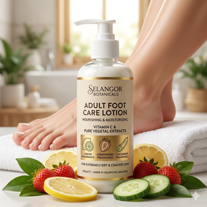 Foot Care Nourishing Moisturizing Lotion Vitamin <b>C</b> Lemon/Strawberry/Cucumber Fragrance for Adults Extremely Dry Skin Selangor - Product Image 2