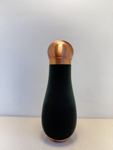 Premium Matte Emerald Green Pure Copper Bedside Carafe Jar 1500ml Powder Coated Forest Green Pot Luxury Wellness Metal Drinkware - Product Image 3