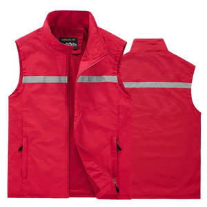 Gilet de sécurité réfléchissant de qualité supérieure, classe 1 ANSI, avec LED, imperméable, avec logo personnalisé, multi-poches, vêtements de travail pour la photographie - Product Image 2