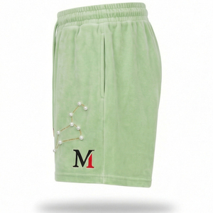 กางเกงขาสั้นคาร์โก้ผู้ชายพรีเมียม ผ้ากำมะหยี่ ประดับดาวคริสตัล เอวยางยืด ระบายอากาศ แห้งเร็ว สำหรับฤดูร้อน ผลิตโดยมาลูซา อินดัสทรีส์ - Product Image 4