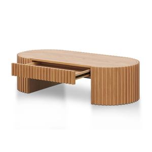 Mesa de Centro de Diseño Moderno Hecha de Madera de Teca Sólida de Alta Calidad con Acabado Natural, Apta para Uso en Interiores o Exteriores - Product Image 3