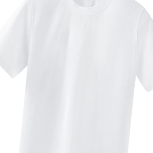 Camiseta básica de algodón suave con cuello redondo, ropa informal para hombres y mujeres - Product Image 1