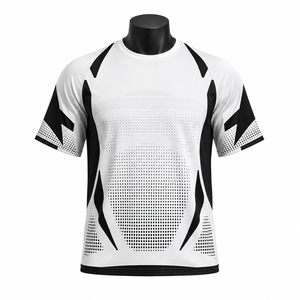 Maillot de football personnalisé pour équipe, respirant, haute performance, manches courtes, 100 % polyester, antibactérien, séchage rapide, OEM ODM - Product Image 1