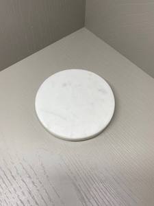 High Demand White Round <b>Marble</b> Coasters <b>Set</b> With Natural Stone Finish For Elegant Home Decor <b>Coffee</b> and Tea <b>Table</b> Use - Product Image 2