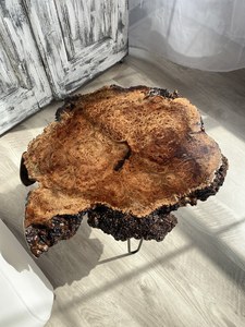 TIMELESS CRAFT <b>Epoxy</b> Log <b>Coffee</b> <b>Table</b> Natural Burl Wood Side <b>Table</b> Live Edge Handmade Modern Luxury Eco-Friendly Furniture - Product Image 4