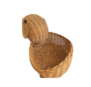 Handwoven <b>Elephant</b> Rattan Storage Basket Ceramic Pot Holder Eco Friendly Indoor Garden <b>Plant</b> Flower <b>Stand</b> Bulk - Product Image 5
