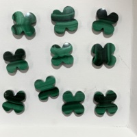 Pierre Naturelle Coquillage Blanc Vert Malachite Agate Rouge Onyx Noir Lapis Lazuli Trèfle Pendentif pour Collier Bracelet Certifié IGI