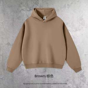 Ensemble de survêtement décontracté pour homme en molleton de coton 430G, coupe ample, avec logo frontal, idéal pour l'hiver, la course et le sport - Product Image 4