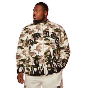 Chaquetas Bomber de Invierno Personalizadas al por Mayor, Transpirables, con Cremallera, de Poliéster, para Hombre, Talla Grande, con Estampado de Camuflaje - Product Image 1