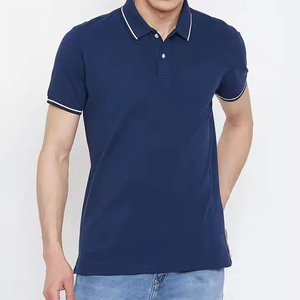 High Quality Men's Polo <b>Shirt</b> Short Sleeve Turn Down <b>Collar</b> Knitted Custom Size <b>T</b> <b>Shirt</b> Casual Sports Formal Wear Polo <b>T</b> <b>Shirt</b> - Product Image 2