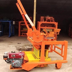 เครื่องทำบล็อคเครื่องยนต์ดีเซลแบบเคลื่อนที่ได้เครื่องทำอิฐบล็อกซีเมนต์ QT40-3D ทำบล็อคกลวงในแอฟริกาใต้ - Product Image 5