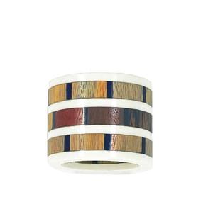 Round Wooden Napkin Ring With <b>Navy</b> Blue And White Stripes Modern Table <b>Accessory</b> For Party Home Hotel Wedding - Product Image 5