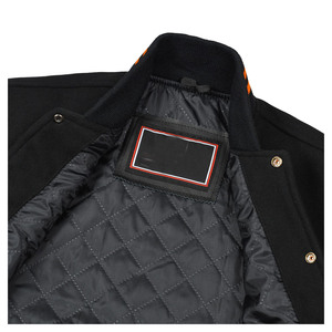 Hot Selling Custom Cool Style <b>Fleece</b> Winter Baseball Bomber Hooded Varsity <b>Jackets</b> with Cartoon Patchwork Design for Unisex - Product Image 4