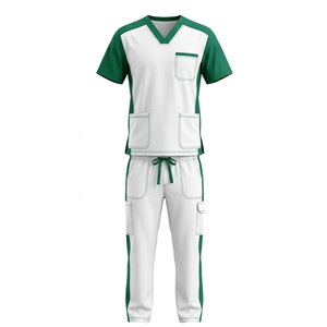 Ensemble de Blouse et Pantalon Médical Premium pour Hommes – Tissu Résistant, Coupe Confortable, Multiples Poches et Style Soignant - Product Image 1