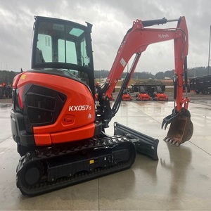 Miniexcavadora Kubota KX057-4 Original de 5 Toneladas con Pocas Horas de Trabajo, Incluye Motor y Componentes Principales del Rodamiento - Product Image 3