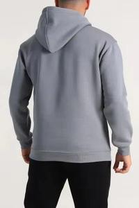Sweat-shirts gris pour hommes très demandés, décontractés, légers, respirants et confortables, en tissu uni teint. - Product Image 6