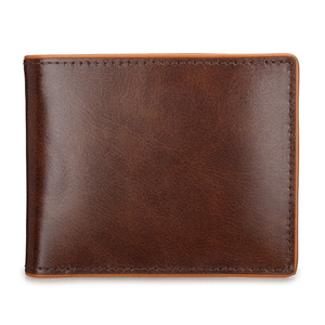 Cartera Mini de Cuero Genuino al por Mayor para Hombre, Accesorio de Moda con Cierre de Botón, Ecológica - Product Image 1