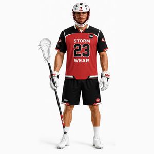 Maillots de lacrosse personnalisés entièrement sublimés, pas chers, sur mesure, pour équipes sportives, taille adulte, respirants, vente en gros, uniformes de lacrosse pour hommes - Product Image 2