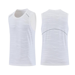 Veste de sport respirante pour homme, vêtements de fitness ajustés, entraînement, course à pied, débardeur sans manches à séchage rapide, vente chaude - Product Image 5