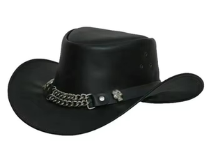 Sombrero Vaquero Occidental de Cuero Hecho a Mano de Lujo, Estilo Informal para Viajes, Protección Solar de Primera Calidad, Deportivo, para Exteriores, Unisex - Product Image 2