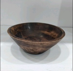 Juego de 8 tazones de madera de primera calidad, recién llegados, con soporte de diseño de metal de alta calidad para decoración de mesa y uso en la cena. - Product Image 6